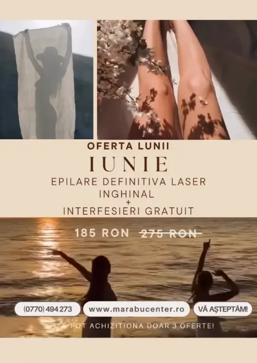Oferta lunii iunie pentru epilare definitiva laser in Bacau Oferta epilare definitiva laser iunie 2026 Bacau